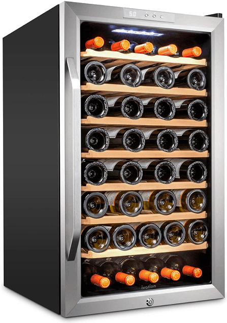 Ivation 51 Bottle Compressor Wine Cooler Refrigerator