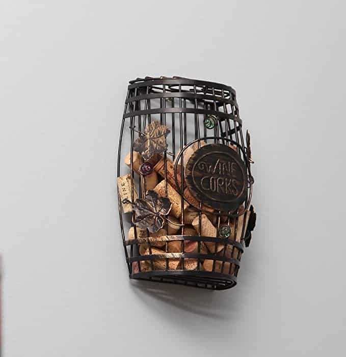 Home-X Wall Mounted Metal Cork Holder