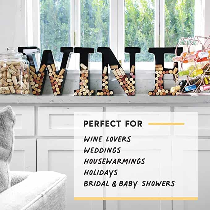 Will’s Letter Wine Cork Holder