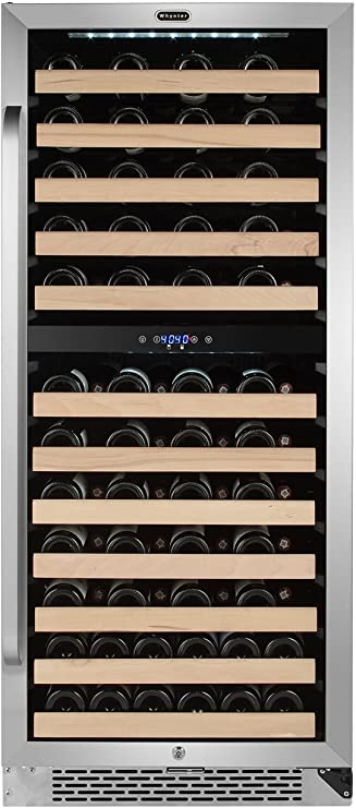 The Whynter Stainless Steel Dual-Zone Wine Cooler