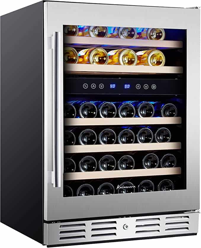 Kalamera 24” Wine Cooler Refrigerator 46 Bottle